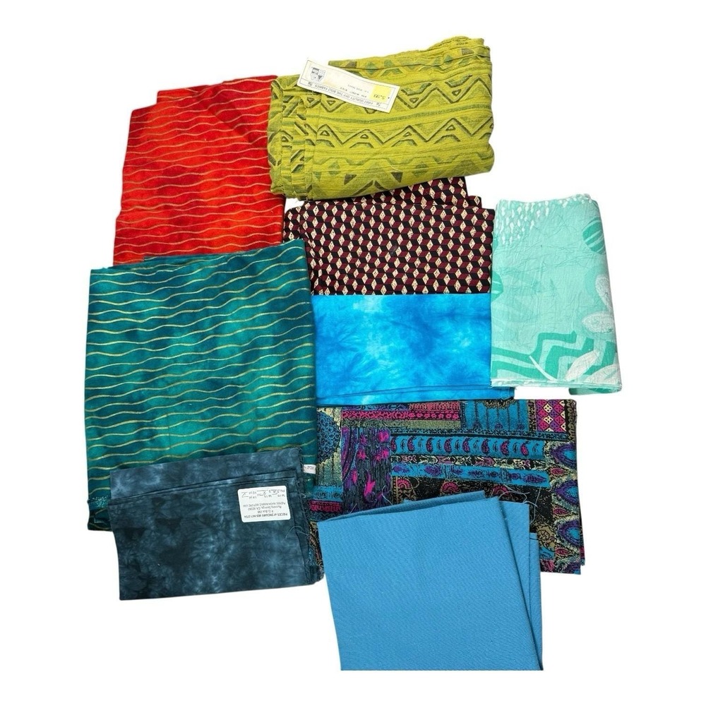 Vtg 90s Patrick Lose Fabric Lot Hi Fashion Pieces of Dreams Quilting Destash 3.5